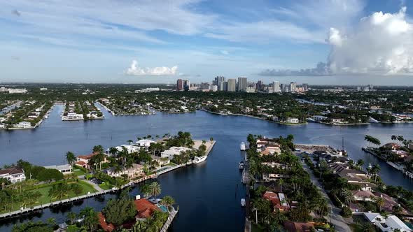 Aerial view over Harbor Beach, Fort Lauderdale