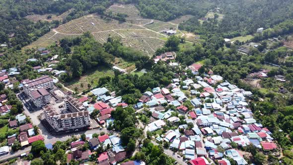 Aerial view Teluk Bahang suburban