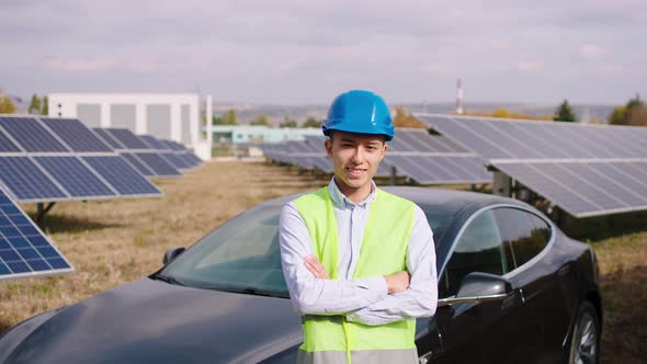 Charismatic Asian Ecological Engineer at the Solar