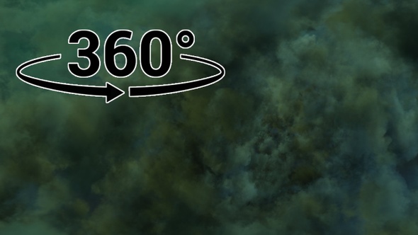 Dark Evil Clouds 360 Stereoscopic VR Panoramic alt