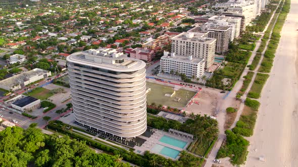 Aerial Video Champlain Tower South Condo Site After Collapse And Demolition