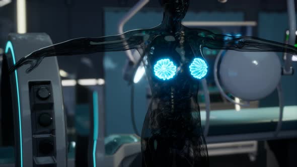 Medical Scan of Woman Breast alt