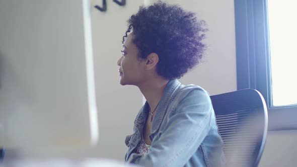 Woman working in office