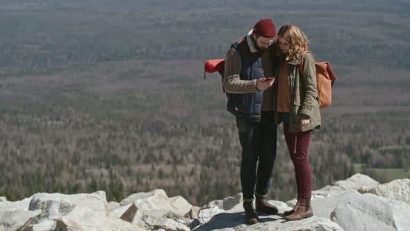 Couple Orienteering in Mountains