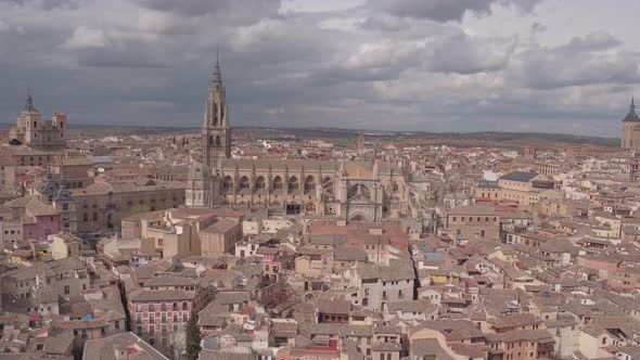 Aerial view of Toledo Cathedral