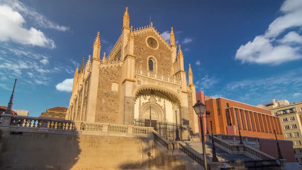 San Jeronimo El Real is a Roman Catholic Church Timelapse Hyperlapse From the Early 16Thcentury in