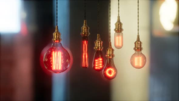 Old Retro Vintage Incandescent Light Bulb alt