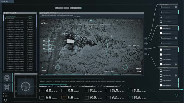 Innovative Military Missile Weapon Control System Aims At Enemy Army Tank alt