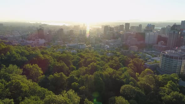 Montreal seen from above