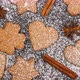 Gingerbread cookies and spices on black slate - VideoHive Item for Sale