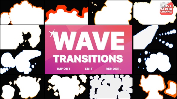 Wave Transitions Pack | Motion Graphics