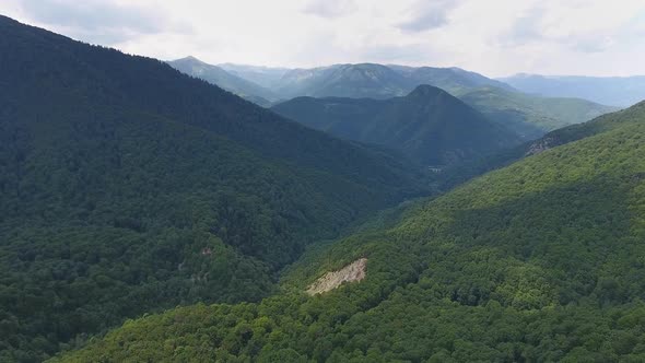 Aerial Landscape with Mountain in Montenegro