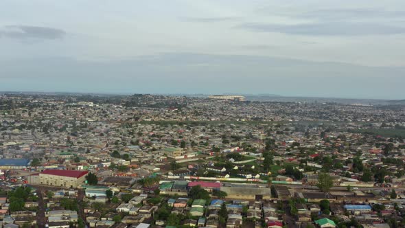 Aerial View Cityscape of Lusaka Zambia