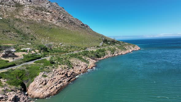 Fly Along Sea Coast in Tropical Destination