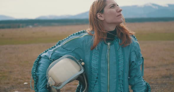 Long Hair Female Pilot