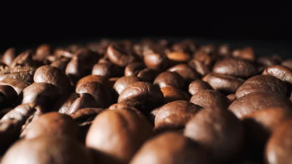 Beautiful View Of Coffee Beans. Close-up.