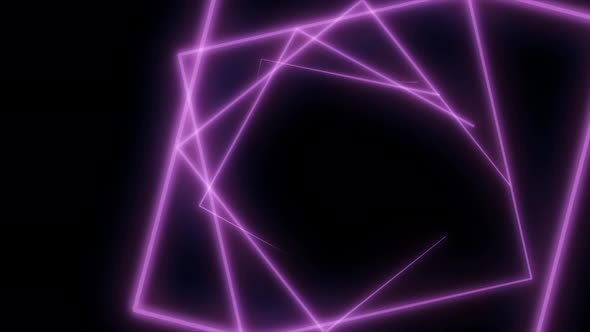 Abstract background with neon purple polygons