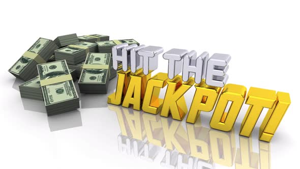 Hit The Jackpot Big Payout Money Cash Prize Earnings