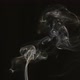 incense smoke on dark background - VideoHive Item for Sale