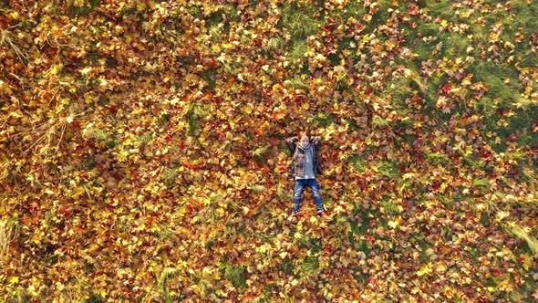 Happy Child in a Beautiful Autumn Park.