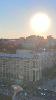 Monument in the Center of Kyiv Ukraine