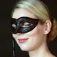 Young woman wearing costume mask - VideoHive Item for Sale