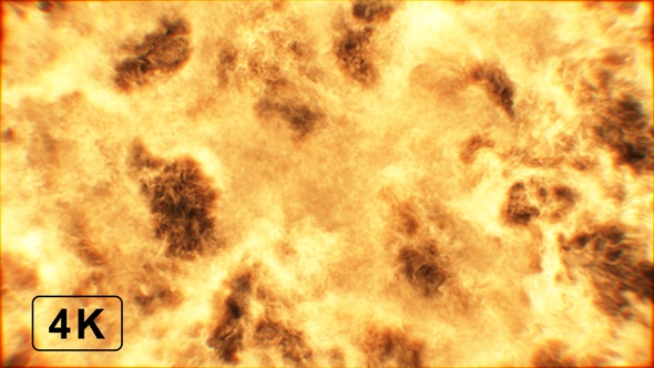 Fiery Surface Of The Sun (Version 02)