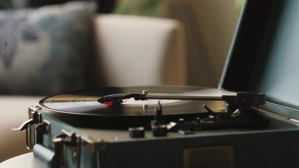 Vinyl Record Closeup