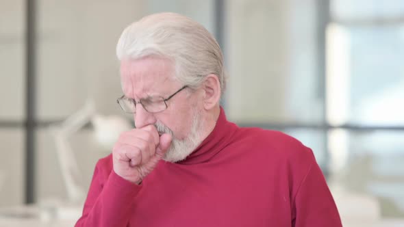 Sick Old Man Coughing