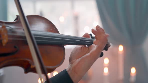 Violin And Candle