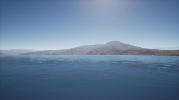 Lake in Hills on Summer Day