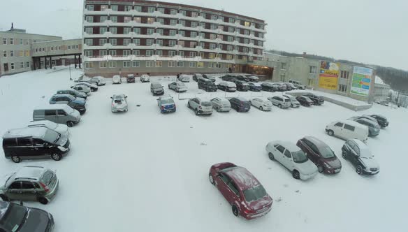 Car Parking by the Big Hotel