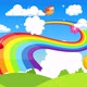 Motion Background for Kids with Rainbow - VideoHive Item for Sale