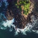 2022 Sl 118Aerial drone view of rocky shore and blue waves at Tropical paradise island. Clear blue o - VideoHive Item for Sale