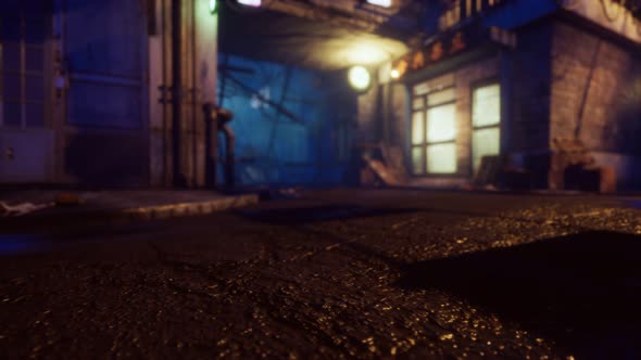 Bokeh Lights on Night Street in Asia alt