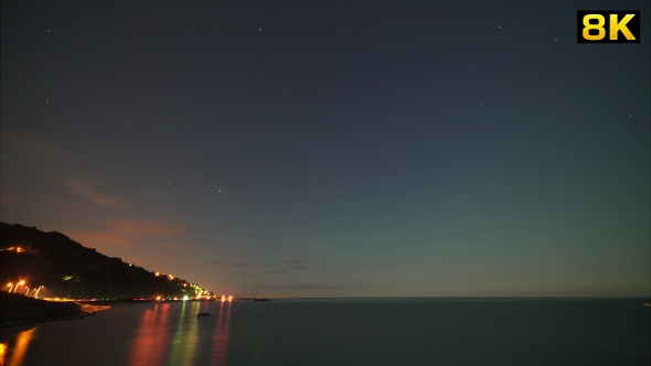 Day to Night Transition at the Sea