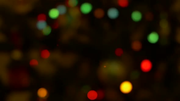 Christmas Blurred Colorful Lights