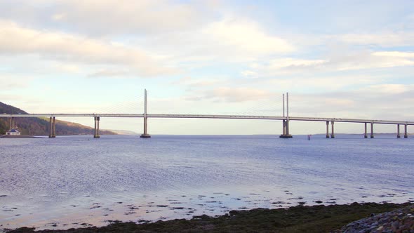 Bridge in Scotland Crossing From North Kessock to Inverness