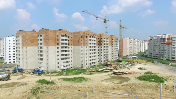 Large territory for the construction of modern high-rise buildings of the new part of the city.