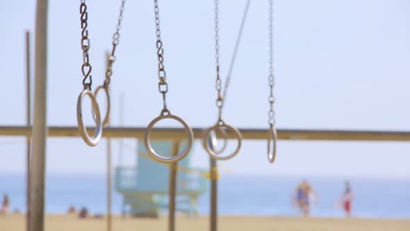 Santa Monica Muscle Beach Rings.