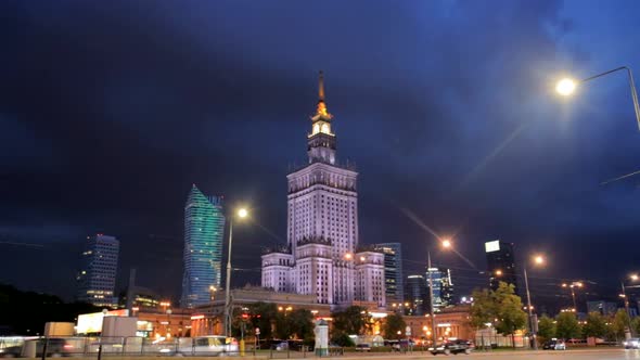 Warsaw Showing the Palace of Culture and Science Building