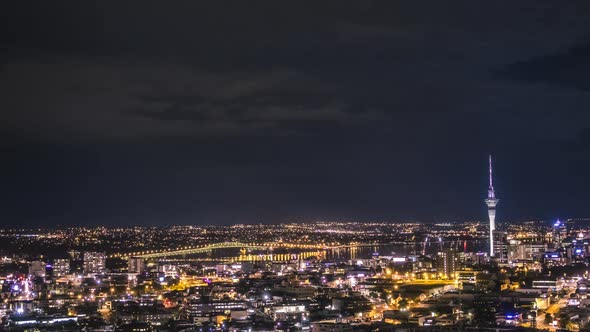 Auckland Sky Tower timelapse