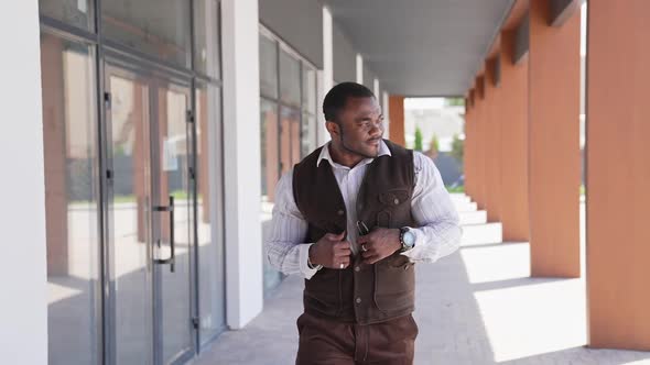 Handsome african american male portrait, living lifestyle headshot