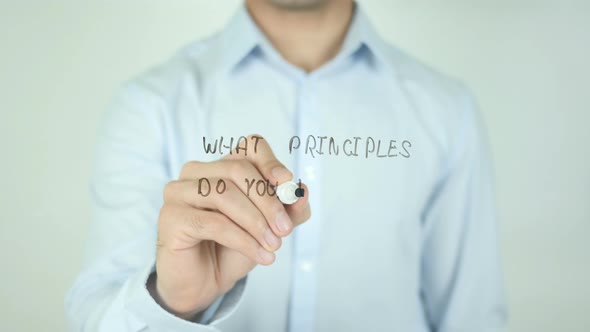 What Principles Do You Value ?, Writing On Transparent Screen