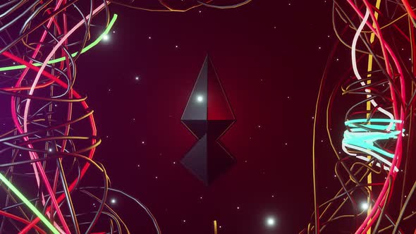 Ethereum Rising In Neon Digital Space HD