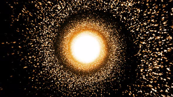 Golden Particles Spiral Loop