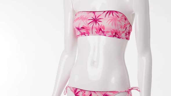 Mannequin in Pink Swimsuit.