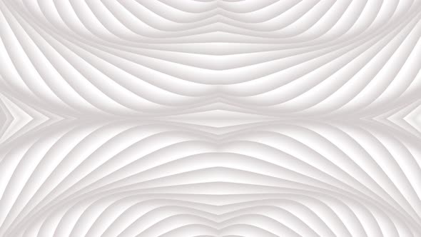 Abstract White Waves Smooth Animation Background