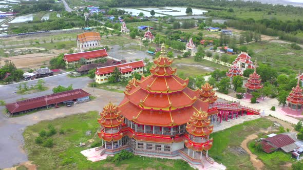 Wat Petch Suwan Chinese Temple in Phetchaburi Thailand