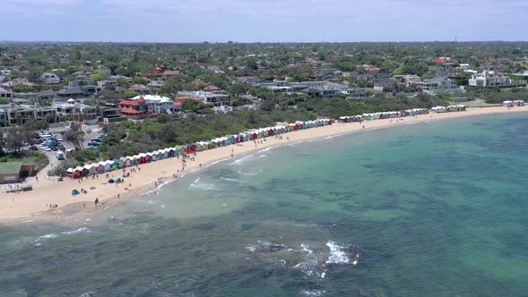 Dendy Street Beach in Brighton, Melbourne, Seen From the Air